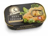 Икра трески ЗА РОДИНУ 135 г ключ 1*20