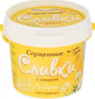 Сливки ВОЛОКОНОВСКОЕ 400г 19% сгущеное с сахаром отборное ведро 1*12