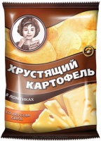Чипсы ХРУСТЯЩИЙ КАРТОФЕЛЬ 70г в ломтиках сыр 1*20 арт.ВЧ834