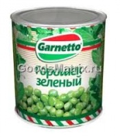 Горошек зеленый ГАРНЕТТО 300г ГОСТ 1*45