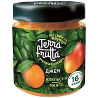 Джем TERRA FRUTTA 200г Апельсин Манго ст/б 1*6
