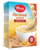 Хлопья УВЕЛКА 400г овсяные традиционные 1*6 арт.850