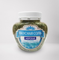 Соль ВКУСНАЯ 350г морская с травами 1*6