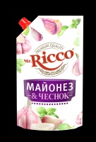 Майонез МИСТЕР РИККО 210г Чеснок д/пак 1*18 код.907-210