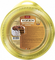 Коржи РУССКИЙ БИСКВИТ 400г светлые 1*6