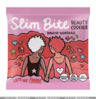 Печенье SLIM BITE 115г Вишня-шоколад 1*10