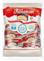 Печенье сдобное ПЕЧЕНИН 500г со сливочным кремом в глазури Слада 1*4