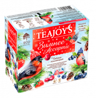 Чай TeaJoy S 50*2г Зимнее АССОРТИ черный/зеленый 1*12