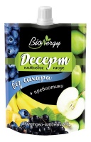 Десерт фруктово-ягодный BIONERGY 140г голубика-яблоко-черная смородина-банан д/пак 1*15