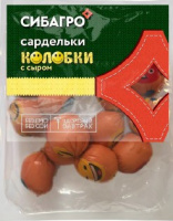Сардельки КОЛОБКИ С СЫРОМ 400г Сибагро 1*4