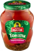 Томаты ДЯДЯ ВАНЯ 680мл маринованные красные, бурые ст/б 1*8