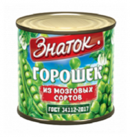Горошек зеленый ЗНАТОК ГОСТ 425мл ж/б 1*12