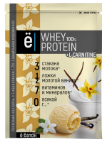 Шоу-бокс ЕБАТОН Whey Protein + L-Carnitine 25г ванильное мороженое 1*15