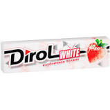 Резинка жевательная DIROL WHITE 13,6г клубника 1*30