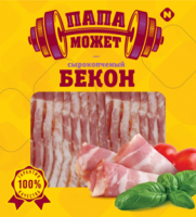 Бекон ПАПА МОЖЕТ 140г с/к в/у 1*10