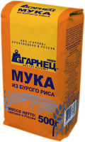 Мука ГАРНЕЦ 500г рисовая цельнозерновая из бурого риса 1*6