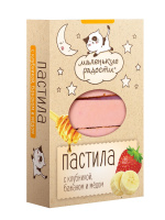 Пастила МАЛЕНЬКИЕ РАДОСТИ 95г с Клубникой, бананом и мёдом 1*10