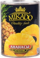 Ананас MIKADO 580мл кольца ж/б 1*12 
