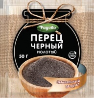 Перец черный РАДОВО молотый 50г 1*20