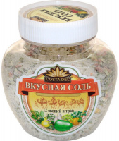 Соль ВКУСНАЯ 400г 12 овощей и трав 1*6