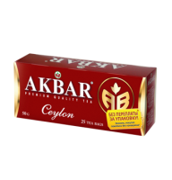 Чай АКБАР 25*2г CEYLON черный байховый цейлонский п/я 1*24