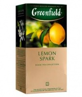 Чай GREENFIELD Lemon Spark 25*1,5 г черный с добавками 1*10 код.0711-10