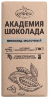 Шоколад АКАДЕМИЯ ШОКОЛАДА 85г молочный крафт 1*15