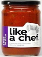 Соус томатный LIKE A CHEF 350г Basilico 1*8