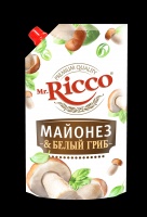 Майонез МИСТЕР РИККО 210г Белый гриб д/пак 1*18 код.908-210