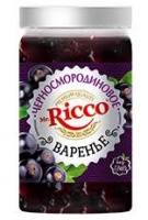 Варенье МИСТЕР РИККО 400г черносмородиновое ст/б 1*8
