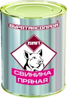 Свинина пряная БУРЯТМЯСПРОМ 340г 1*30 