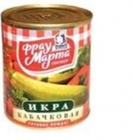 Икра из кабачков ФРАУ МАРТА 320г ж/б 1*30