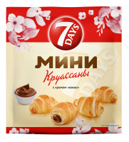 Круассан-мини 7ДНЕЙ 265/300г c кремом какао 1*10
