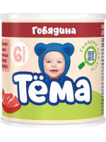 Пюре ТЁМА 90г Говядина с 6-ми мес 1*12