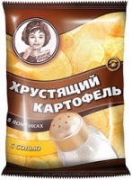 Чипсы ХРУСТЯЩИЙ КАРТОФЕЛЬ 40г в ломтиках соль 1*30 арт.ВЧ803