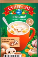 Суп РУССКИЙ ПРОДУКТ СУПЕРСУП ПЮРЕ 23г Грибной с сухариками 1*20