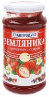 Земляника протертая ГЛАВПРОДУКТ 550г с сахаром ст/б 1*12