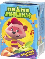 Нектар МИ-МИ-МИШКИ 0,2л Персиково-яблочный т/п 1*18