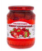 Компот ТУЛЬСКИЙ ПРОДУКТ 720г клубника  ГОСТ ст/б 1*12
