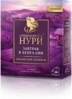 Чай ПРИНЦЕССА НУРИ 200г Завтрак в Бенгалии черный лист 1*12 код1529-12