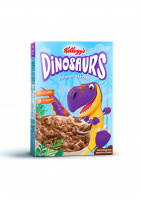 Завтрак сухой DINOZAURS 220гр из злаков Шоколадные лапы и клыки 1*10