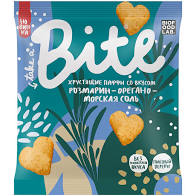 Мультизлаковые фигурки TAKE A BITE Паффы 30г со вкусом Розмарин-орегано-морская соль 1*12