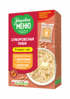 Каша Суворовская ЗДОРОВОЕ МЕНЮ 400г 3 злака с нутом 1*6