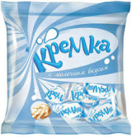 Карамель КРЕМКА 500г с молочным вкусом 1*12 код НК167