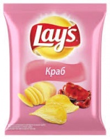 Чипсы LAY'S 90г Краб 1*25