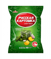 Чипсы РУССКАЯ КАРТОШКА 105г Малосольные огурцы 1*10