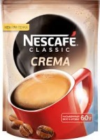 Кофе НЕСКАФЕ КЛАССИК CREMA 60г пак 1*12
