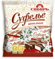 Конфеты СУФЕЛЬЕ ВАНИЛЬНОЕ 200г Сибирь 1*8