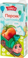 Сок ДОНДИ 1л персиковый детский т/п 1*12
