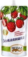 Ягода протертая САВА 280г с сахаром Земляника д/пак 1*15
